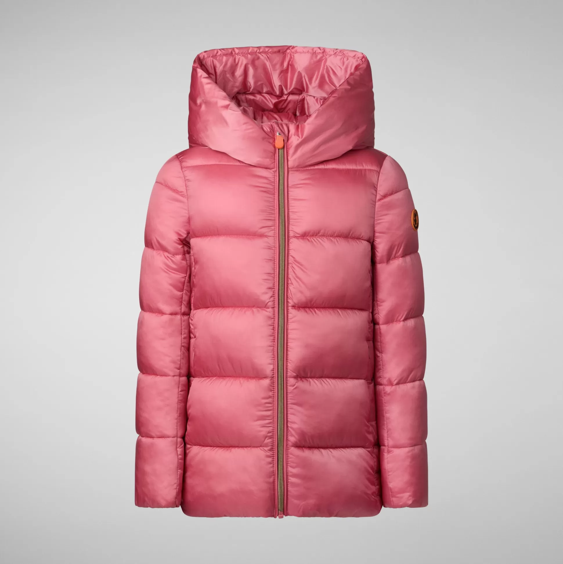 Save The Duck Girls's Gracie Hooded Puffer Coat In -Kids Animal Free Puffers