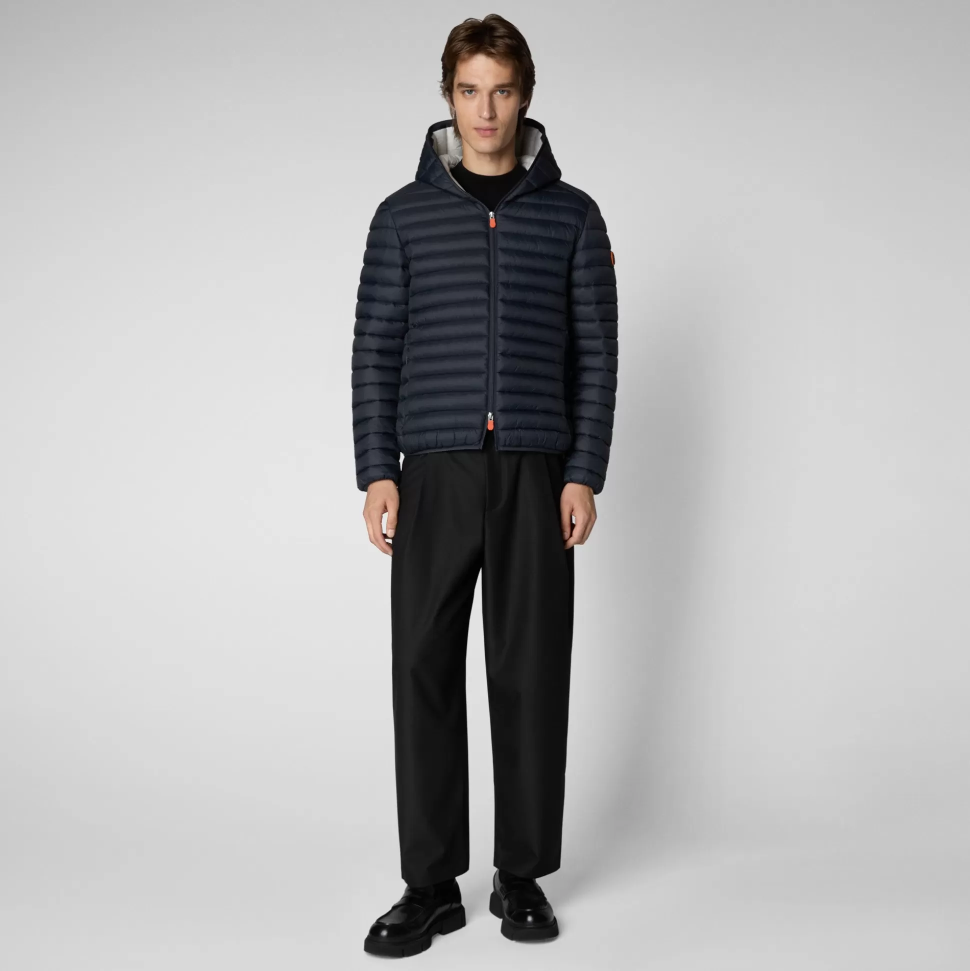 Save The Duck Men's Donald Hooded Puffer Jacket In - Animal Free Puffers