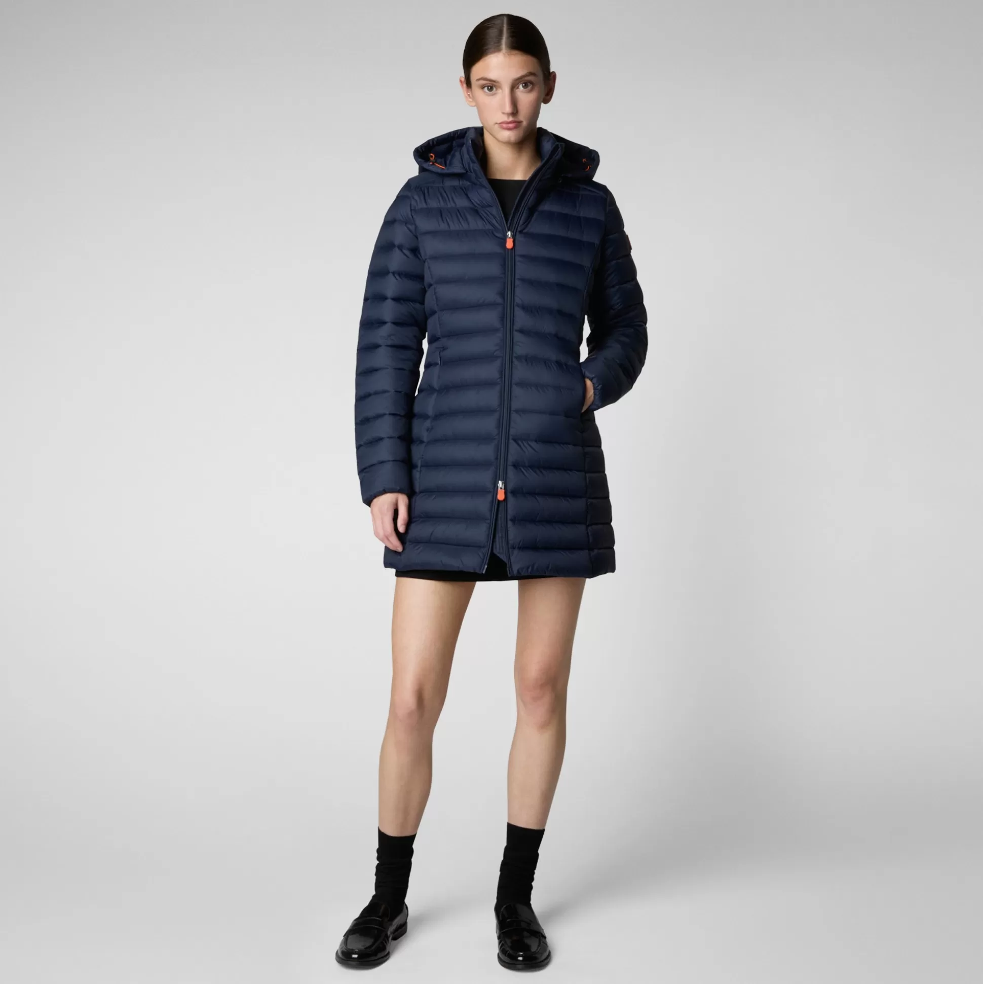 Save The Duck Women's Carol Hooded Puffer Coat In -Women Animal Free Puffers