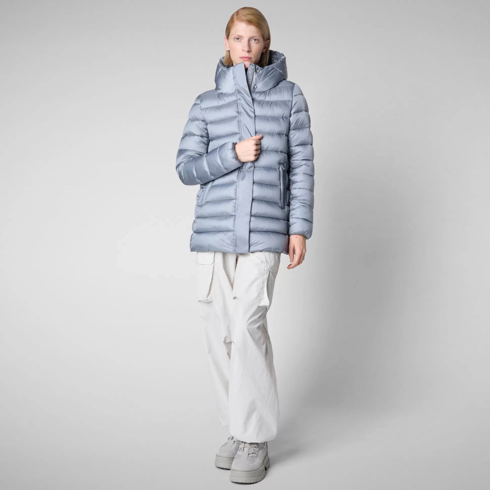 Save The Duck Women's Drimia Hooded Puffer Coat In -Women Animal Free Puffers