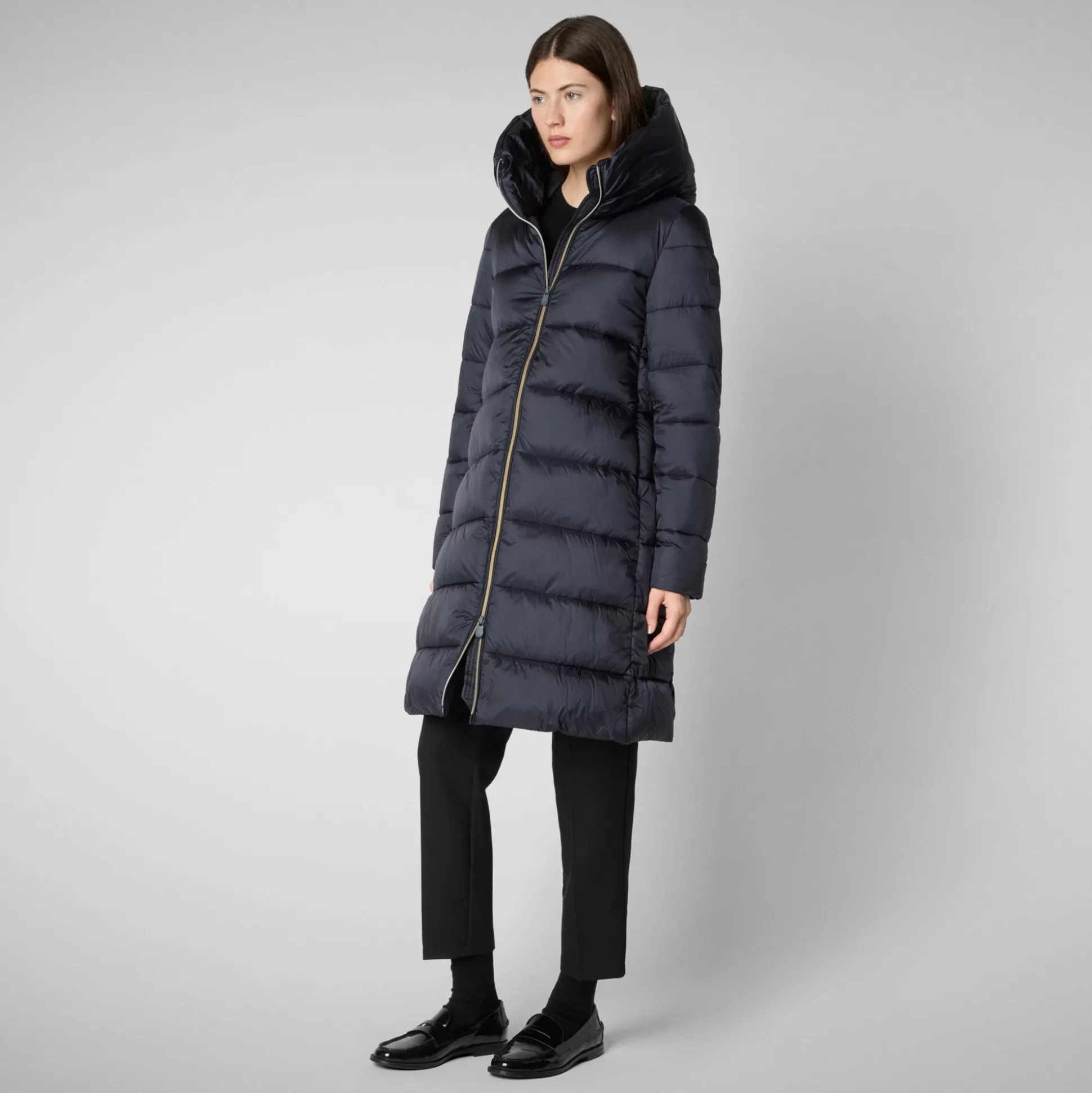 Save The Duck Women's Lysa Hooded Puffer Coat In -Women Animal Free Puffers