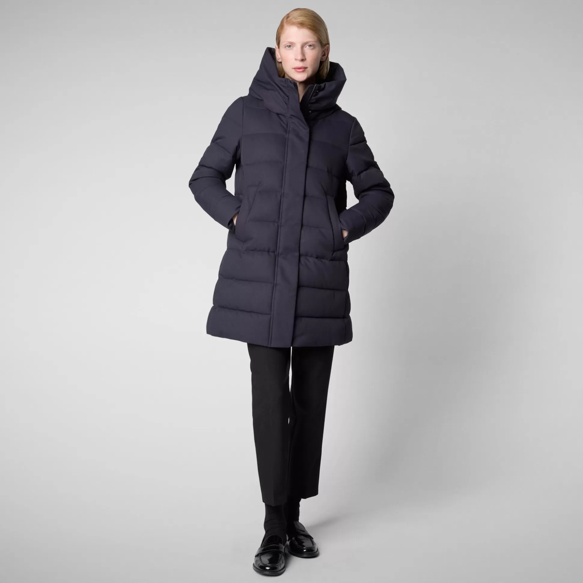 Save The Duck Women's Tatiana Hooded Puffer Coat In -Women Animal Free Puffers